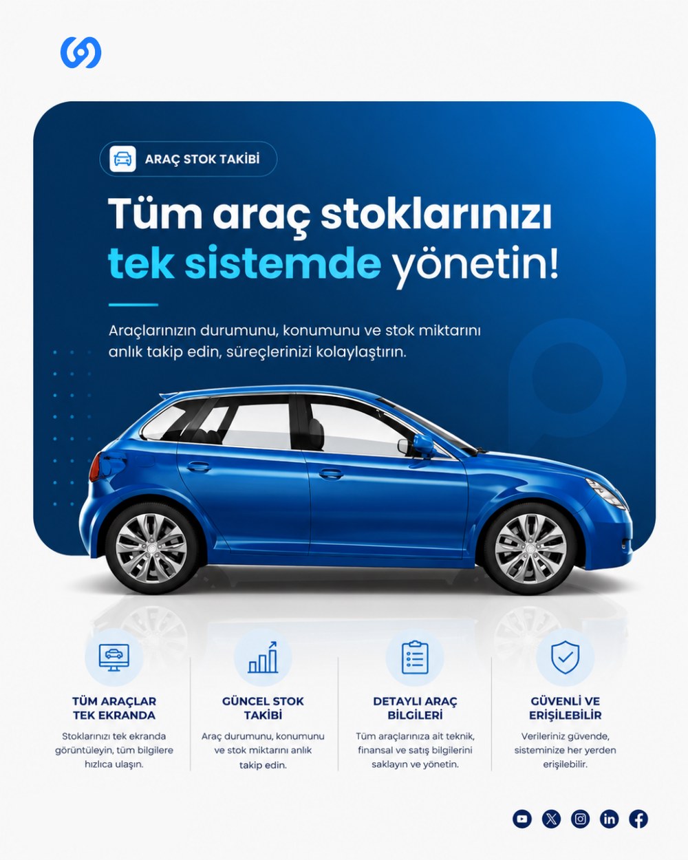 KKTC Galeri Bayi Panel araç stok takip sistemi